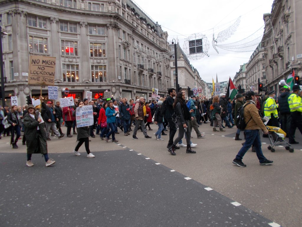 London protest march Oct 24th 2020 – The GREAT WORK Decoded